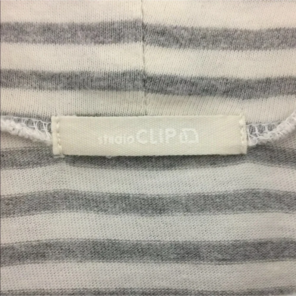 Studio Clip‎ Top S Turtleneck White Gray Stripe